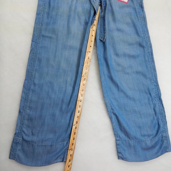 Wide Leg Flare Pants Small Knox Rose Women's Blue Pants - Picture 3 of 9